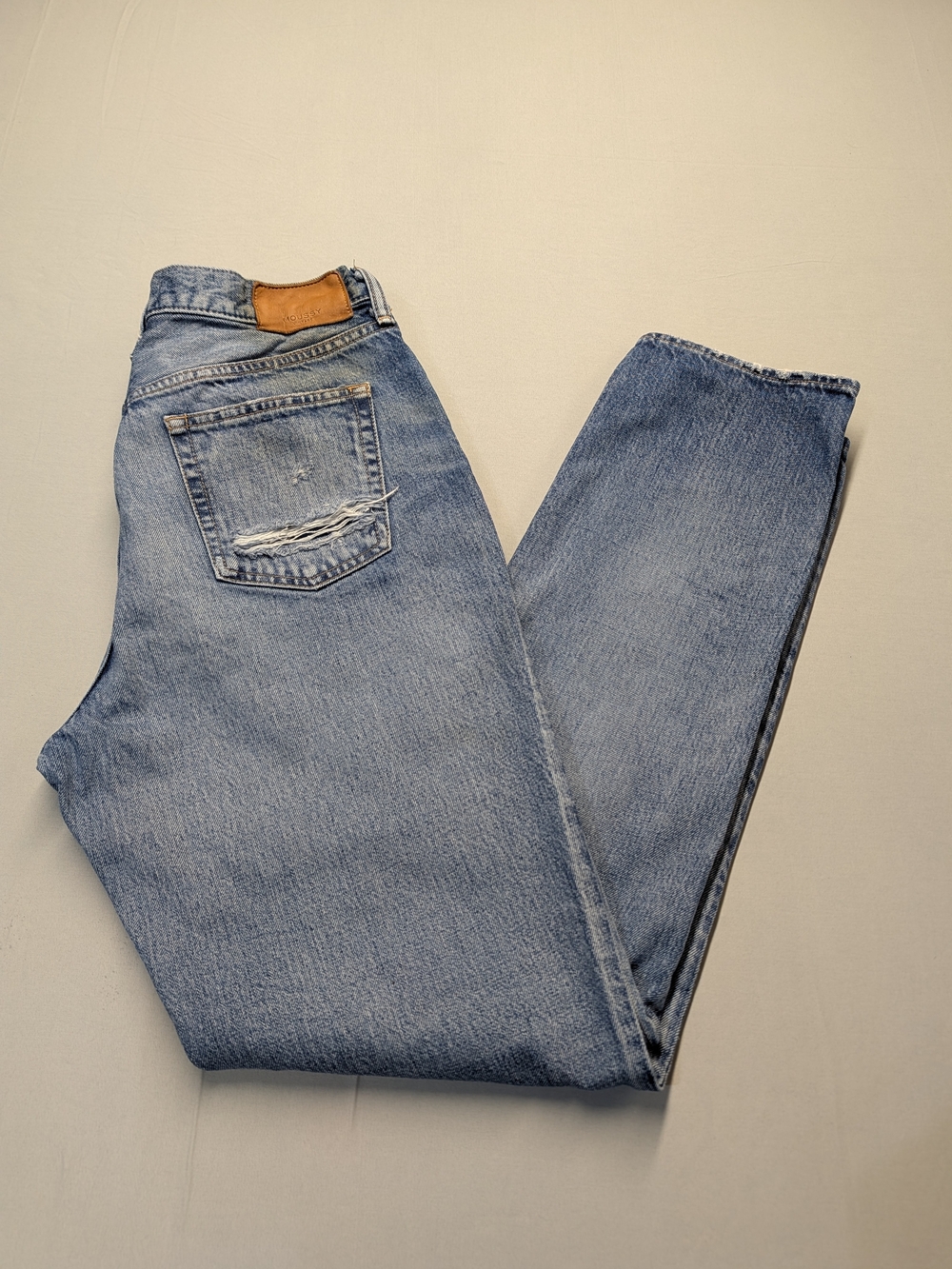 Moussy Vintage Women's Size 30 Orlando Jeans Blue Slim Straight Made In Japan
